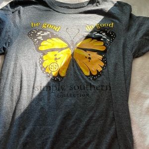 simply southern butterfly tee